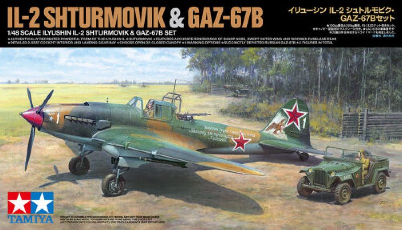 Tamiya 25212 IL-2 & GAZ-67B 1/48 | pkmodelar.cz