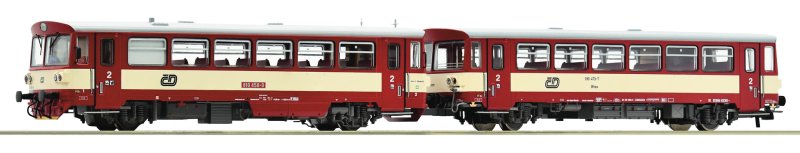 ROCO 70376 H0 Motorový vůz 810.458 + přípojný vůz Btax, ČD, Ep.V | pkmodelar.cz