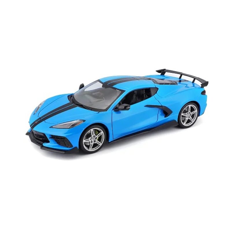 Maisto Chevrolet Corvette Stingray Coupe 2020 1:18 modrá | pkmodelar.cz