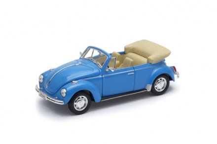 Welly auto 1:24 VOLKSWAGEN BEETLE (CONVERTIBLE) modrá