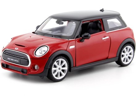 Welly auto 1:24 NEW MINI HATCH červená