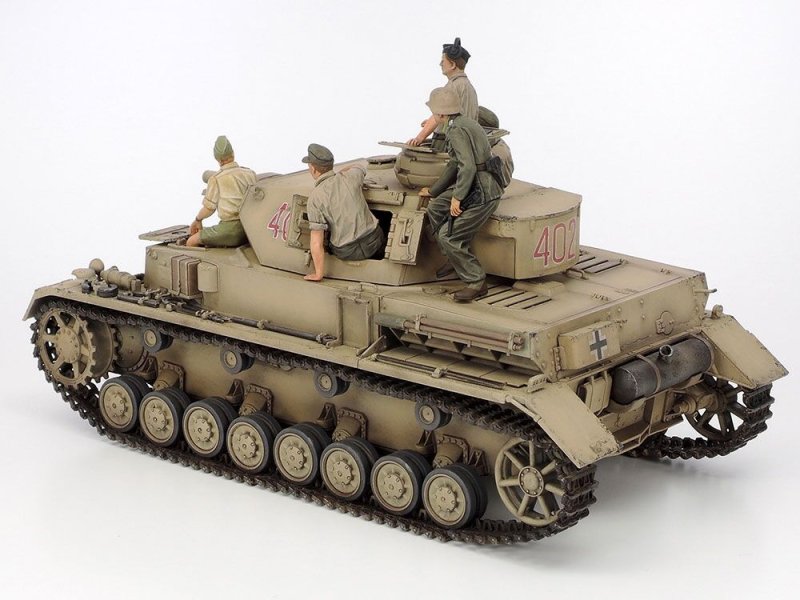 Tamiya 25208 Pz.IV.F & Motorcycle N.Africa 1/35 | pkmodelar.cz