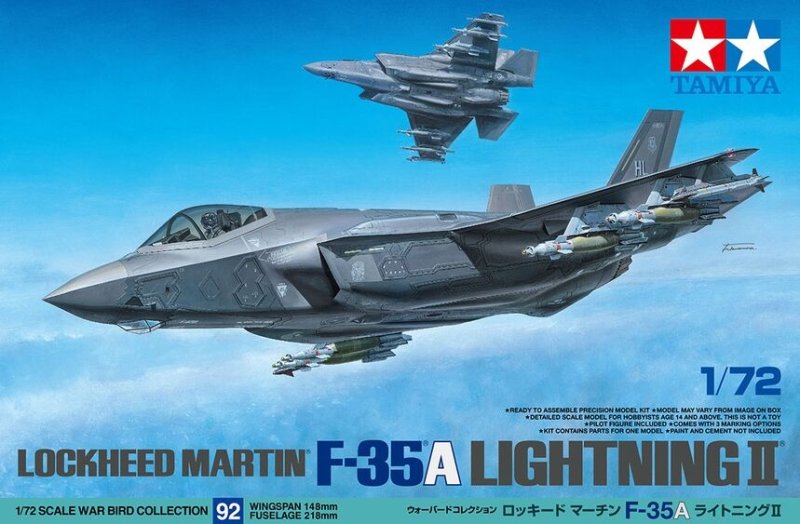 Tamiya 60792 F-35A Lightning II 1/72 | pkmodelar.cz