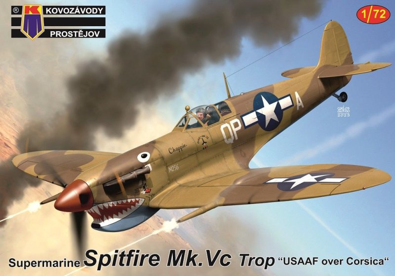 KPM0416 Spitfire Mk.Vc Trop USAAF over Corsica 1:72 | pkmodelar.cz