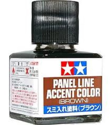 Tamiya 87132 Panel Line Accent Color Brown - 40ml / Hnědá