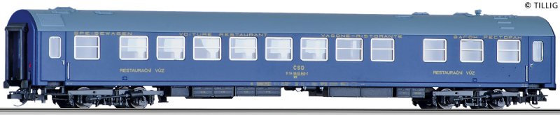 TILLIG 16372 TT Jídelní vůz B WR, ČSD, Ep.III | pkmodelar.cz