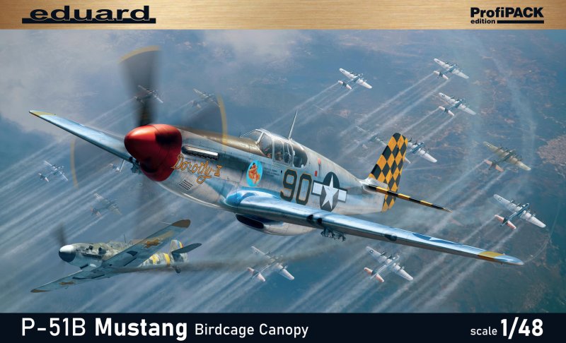 Eduard model 82107 P-51B Mustang Birdcage canopy 1/48 | pkmodelar.cz