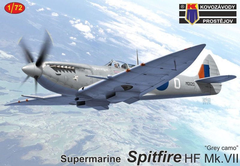 KPM0479 Spitfire HF Mk.VII Grey camo 1:72 | pkmodelar.cz
