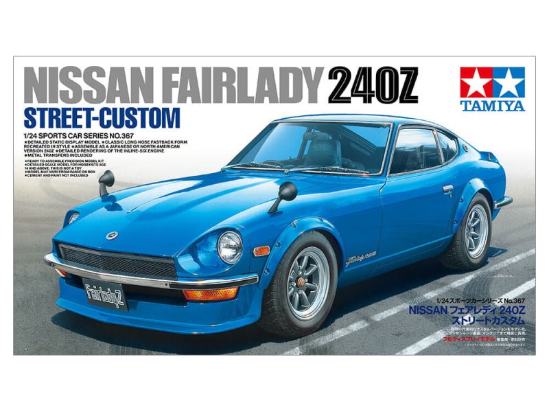 Plastikový model auta v měřítku 1:24 na slepování Tamiya 24367 240Z Street-Custom 1/24 | pkmodelar.cz