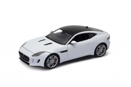 Model auta Welly Jaguar F-type Coupe (bílá) 1:24