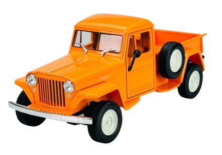 Model auta Welly 1:24 1947 Jeep Willys Pickup orange
