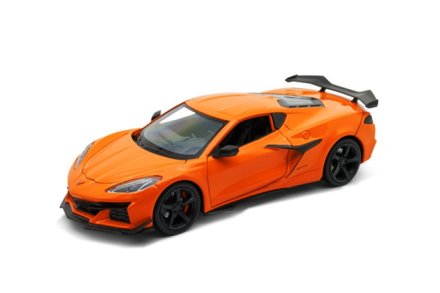 Model auta Welly 1:24 2023ChevroletCorvette Z06 oranžová
