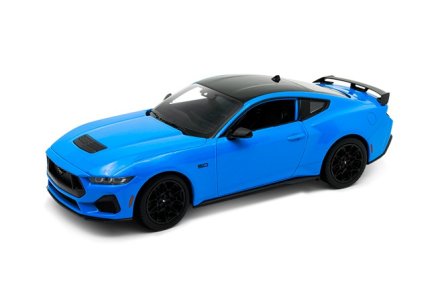 Model auta Welly 1:24 2024 Ford Mustang GT modrý