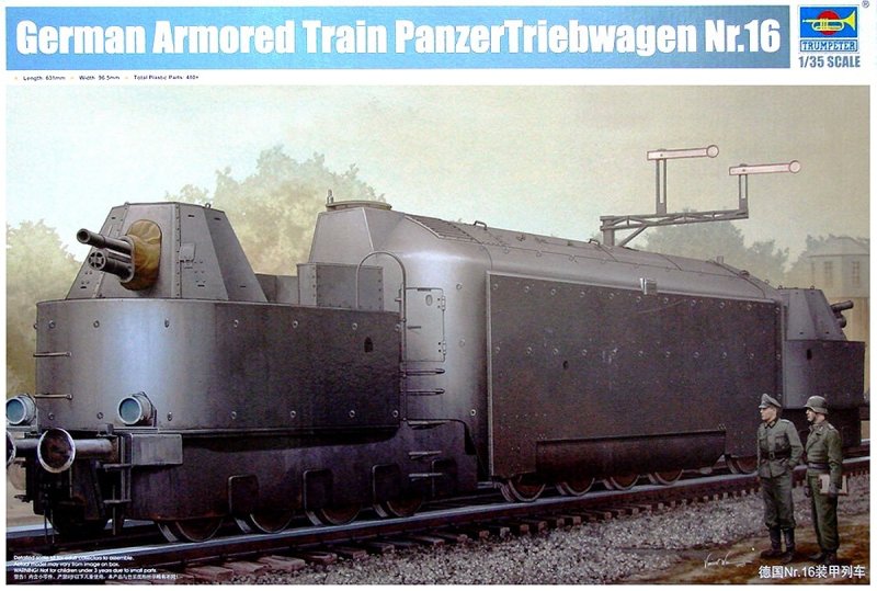 Trumpeter 0223 Model lokomotivy Panzertriebwagen Nr.16 1:35 | pkmodelar.cz