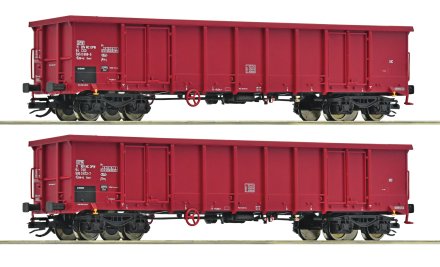 ROCO 6680015 TT 2ks Otevřený vůz Eas-u, ČSD, Ep.IV