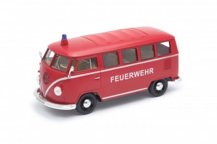 Model auta Welly VW 1963 T1 Bus (hasiči) 1:24