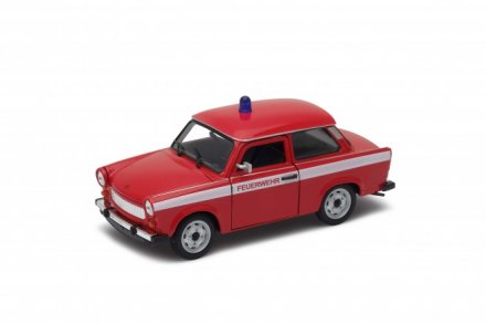 Model auta Welly Trabant Hasiči (červená) 1:24