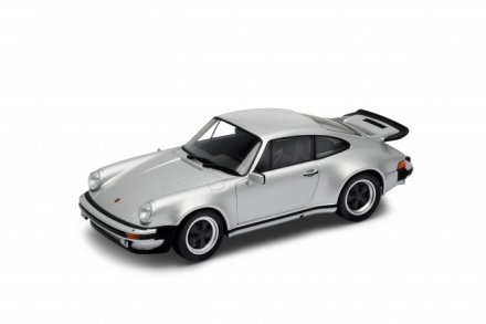 Model auta Welly Porsche 911 Turbo (stříbrná) 1:24