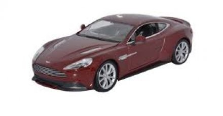 Model auta Welly Aston Martin Vanquish (kaštanová) 1:24