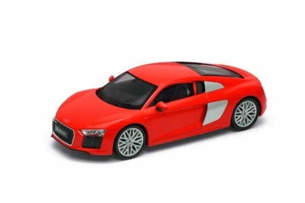 Model auta Welly Audi R8 V10 (červená) 1:24