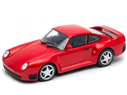 Model auta Welly Porsche 959 (červená) 1:24