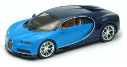 Model auta Welly Bugatti Chiron (modrá) 1:24