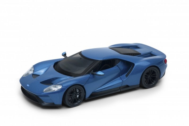 Model auta Welly Ford GT 2017 (modrá met.) 1:24 | pkmodelar.cz