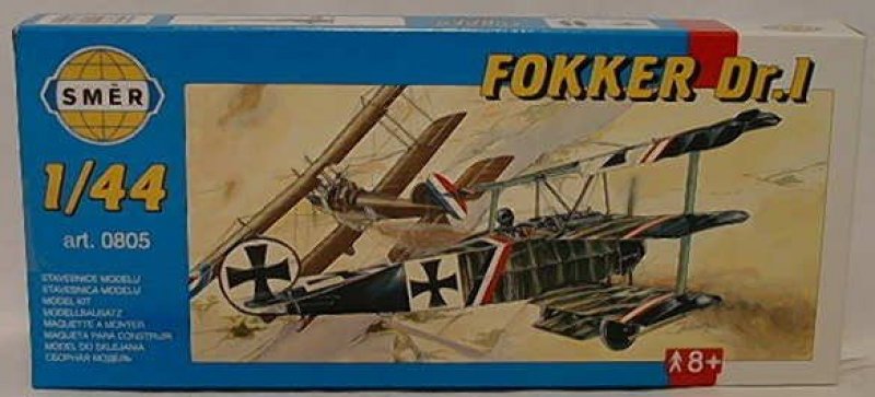 Plastikový model letadla Směr 0805 Fokker Dr.1 1:44 | pkmodelar.cz