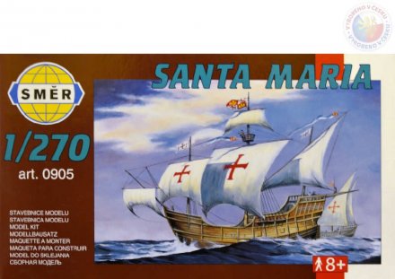 Plastikový model lodě Směr 0905 Santa Maria 1:270