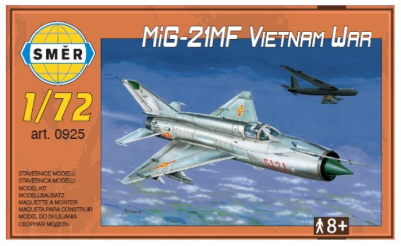 Plastikový model letadla Směr 0925 MiG-21MF Vietnam War 1:72 | pkmodelar.cz