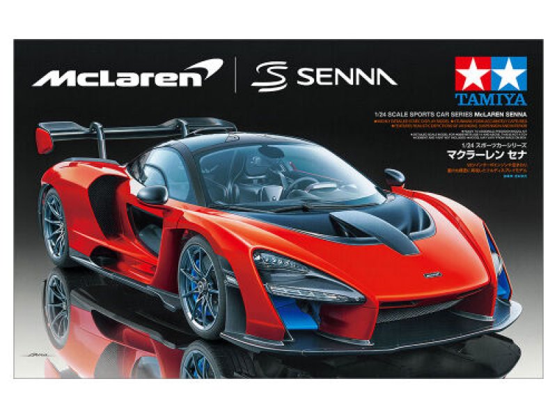 Plastikový model auta na slepování Tamiya 24355 McLaren Senna 1:24 | pkmodelar.cz