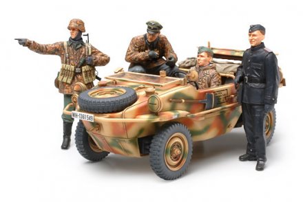 Plastikový model vojenské techniky Tamiya 35253 German Panzer Division Frontline Reconnaissance Team 1:35