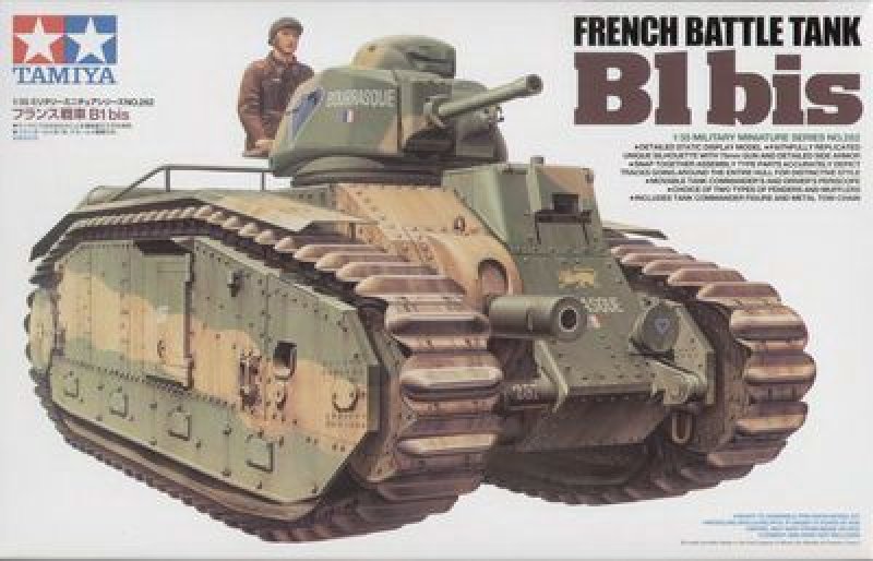 Plastikový model tanku Tamiya 35282 B1 bis French Battle Tank 1:35 | pkmodelar.cz