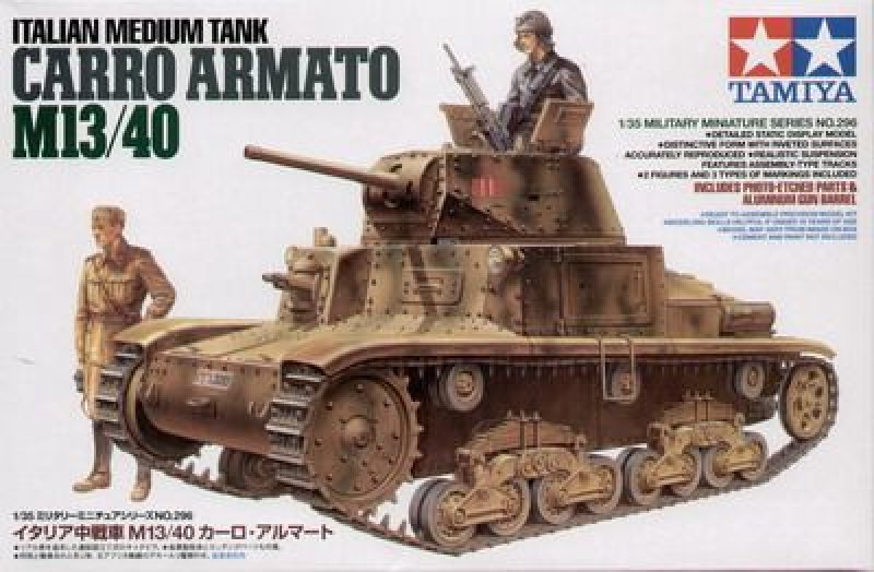 Plastikový model tanku Tamiya 35296 Carro Armato M13/40 1:35 | pkmodelar.cz