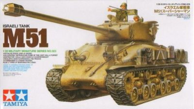 Plastikový model tanku Tamiya 35323 Israeli tank M51 1:35 | pkmodelar.cz