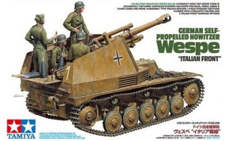 Plastikový model tanku Tamiya 35358 Wespe Italian Front 1:35