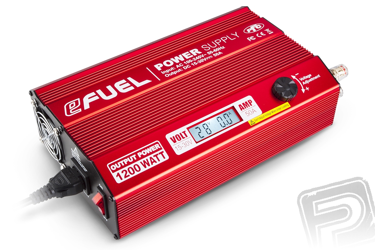 eFuel 1200W/50A spínaný zdroj 15-30 V | pkmodelar.cz