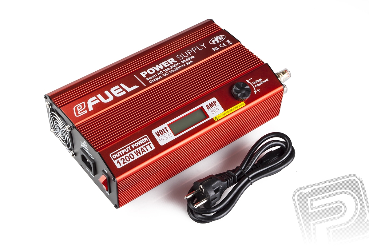 eFuel 1200W/50A spínaný zdroj 15-30 V | pkmodelar.cz