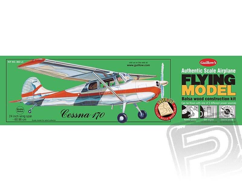 Cessna 170 laser. vyřezávaná 610mm