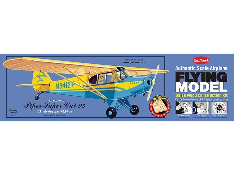 Piper Super Cub laser. vyřezávaný 610mm | pkmodelar.cz