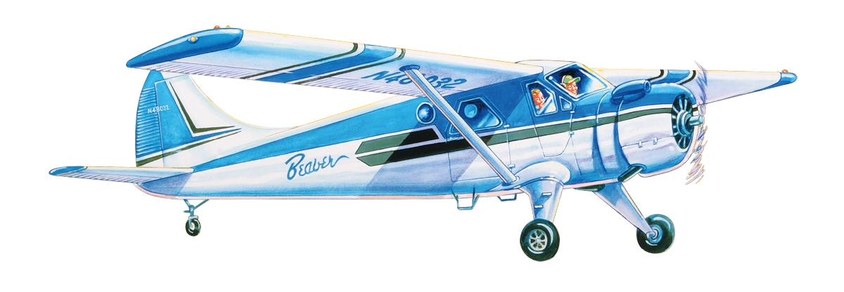 DHC-2 Beaver laser. vyřezávaný 610mm