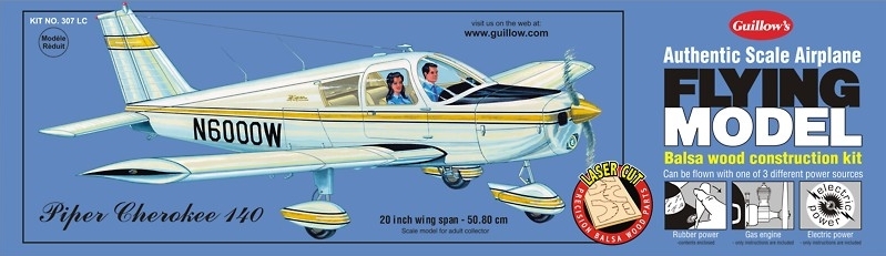 Piper Cherokee 508mm, laser. vyřezávaný | pkmodelar.cz