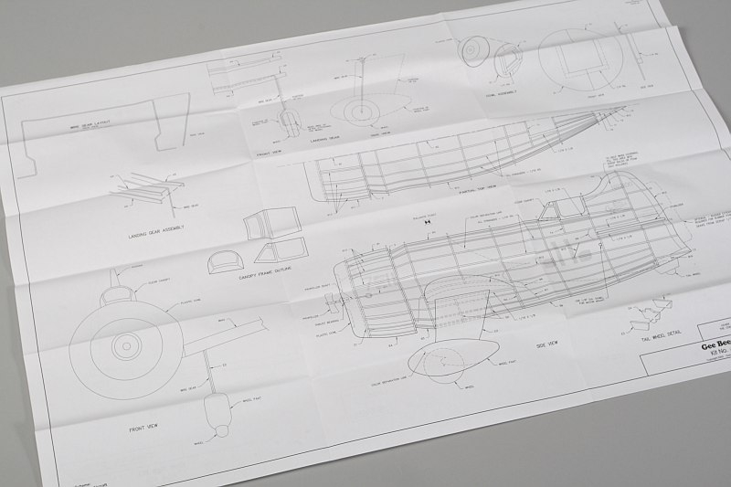 Gee Bee R-1 Racer 610mm laser. vyřezávaný | pkmodelar.cz