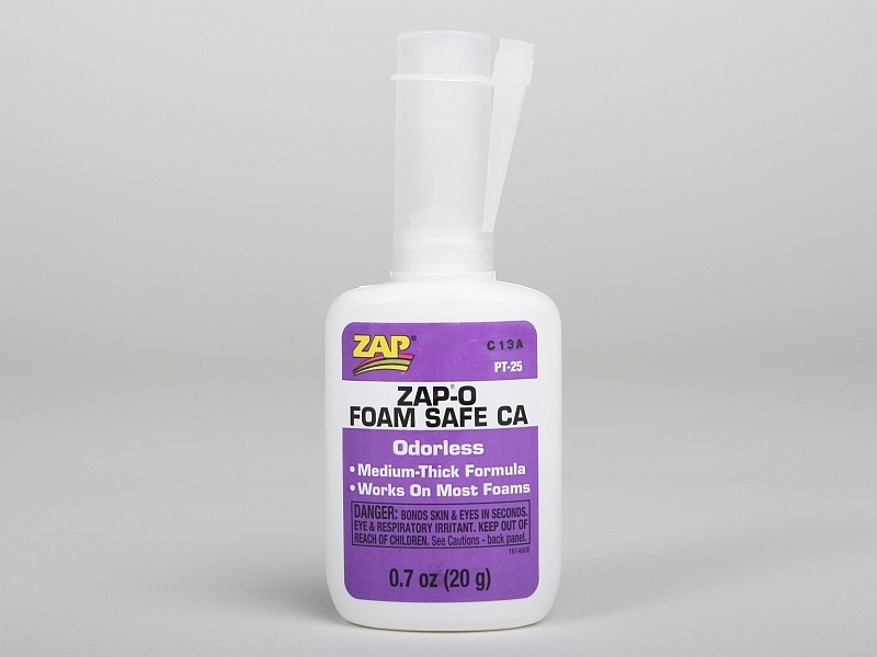 ZAP-O-Foam 20g (0,7oz) střední vteř. lepidlo STYRO