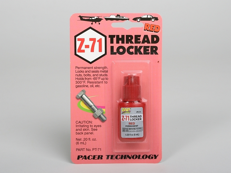 Z-71 Threadlocker červený 6ml (0,2fl oz) nerozebíratelný zajišťovač šroubových spojů | pkmodelar.cz