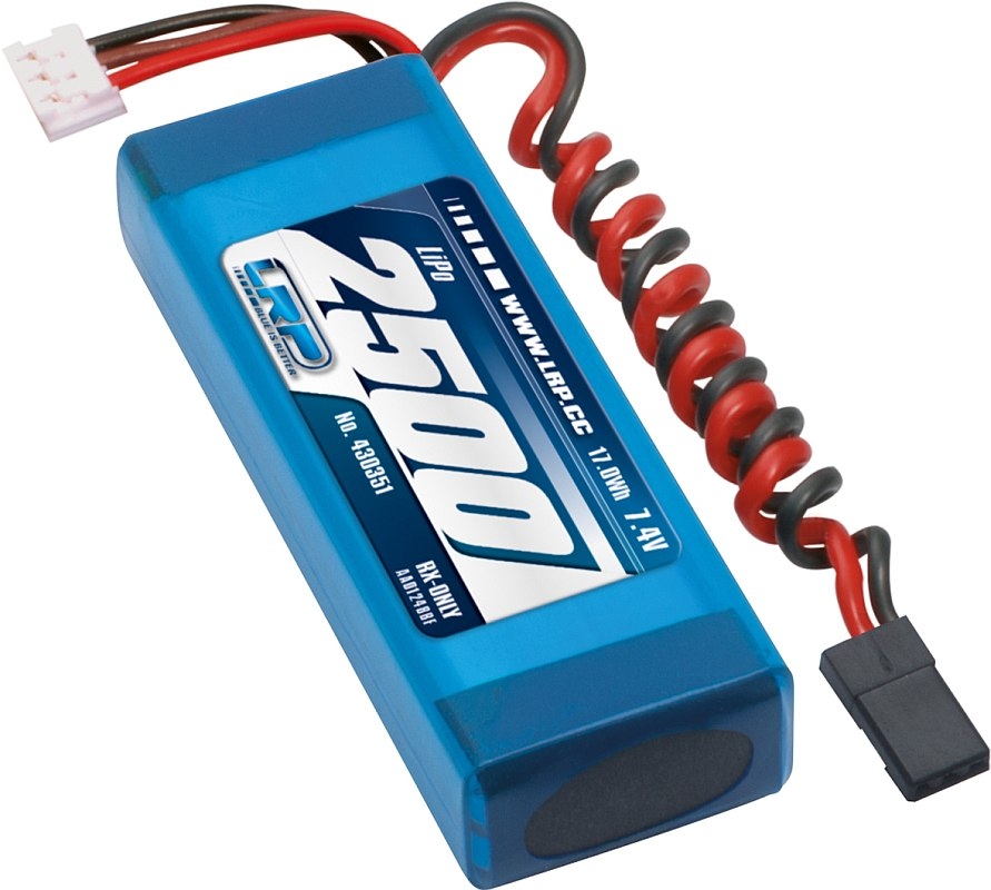 LiPo RX-sada 2/3A v řadě 2500mAh RX-7.4V a vysílač FUTABA 7PX