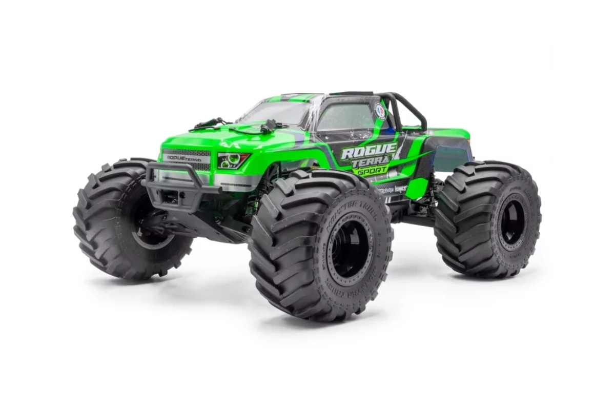 ROGUE TERRA SPORT RTR Brushless Monster Truck 4WD, zelená