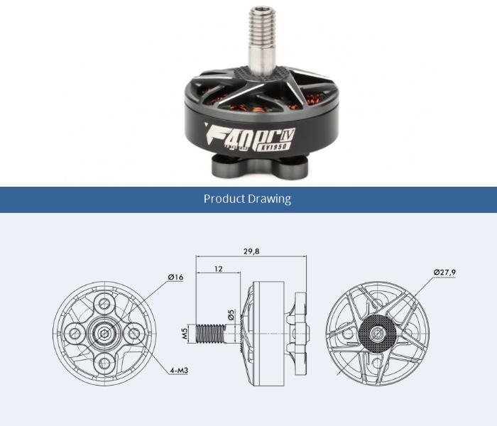 T-motor F40 Pro IV FPV Racing Motor (KV1950) | pkmodelar.cz