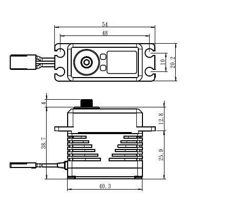 SB-2292SG BRUSHLESS HiVOLT Digitální servo (45kg-0,055s/60°) | pkmodelar.cz