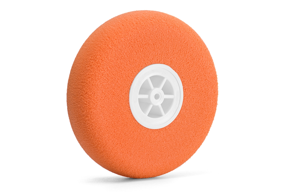 Mechové kolečko lehké 35mm, oranžové, 1 ks.